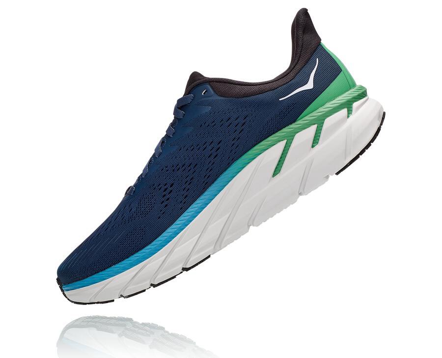 Chaussure Running Hoka One One Clifton 7 Homme - Bleu Marine - KUJ-490362